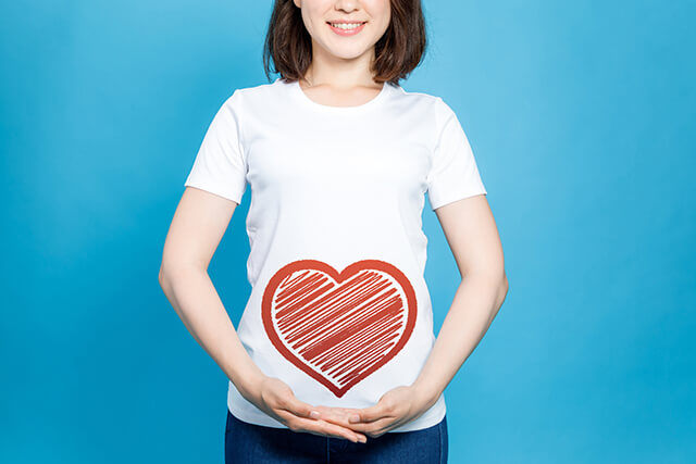 妊娠した女性